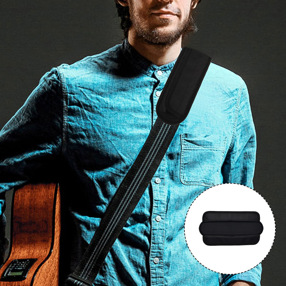 Guitar Strap Padded - وسادة كتف واسعة ومريحة للحقيبة الظهرية،