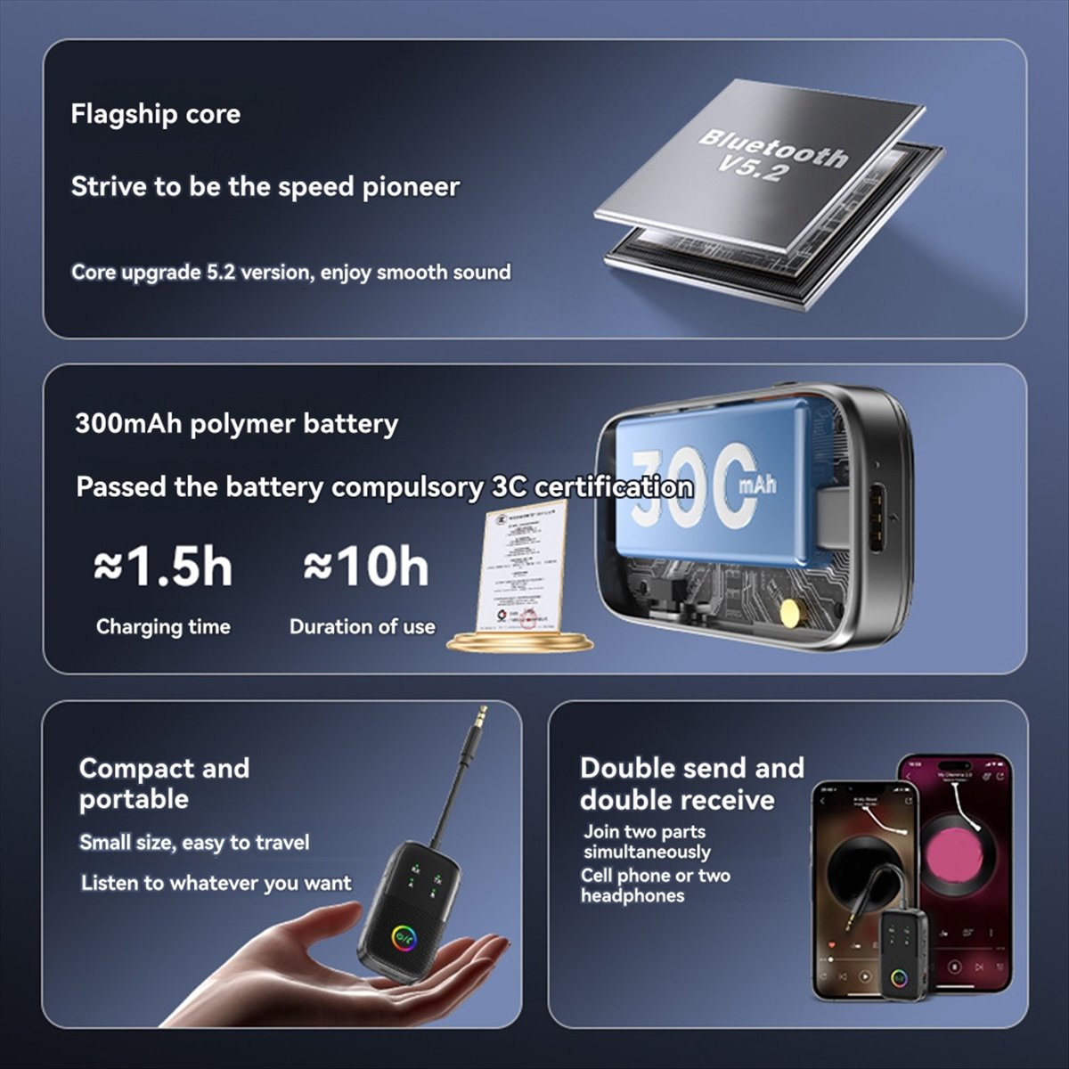 محول صوت بلوتوث 5.2 عالي الجود - مراجعة Audio Music Player Pc وسعره