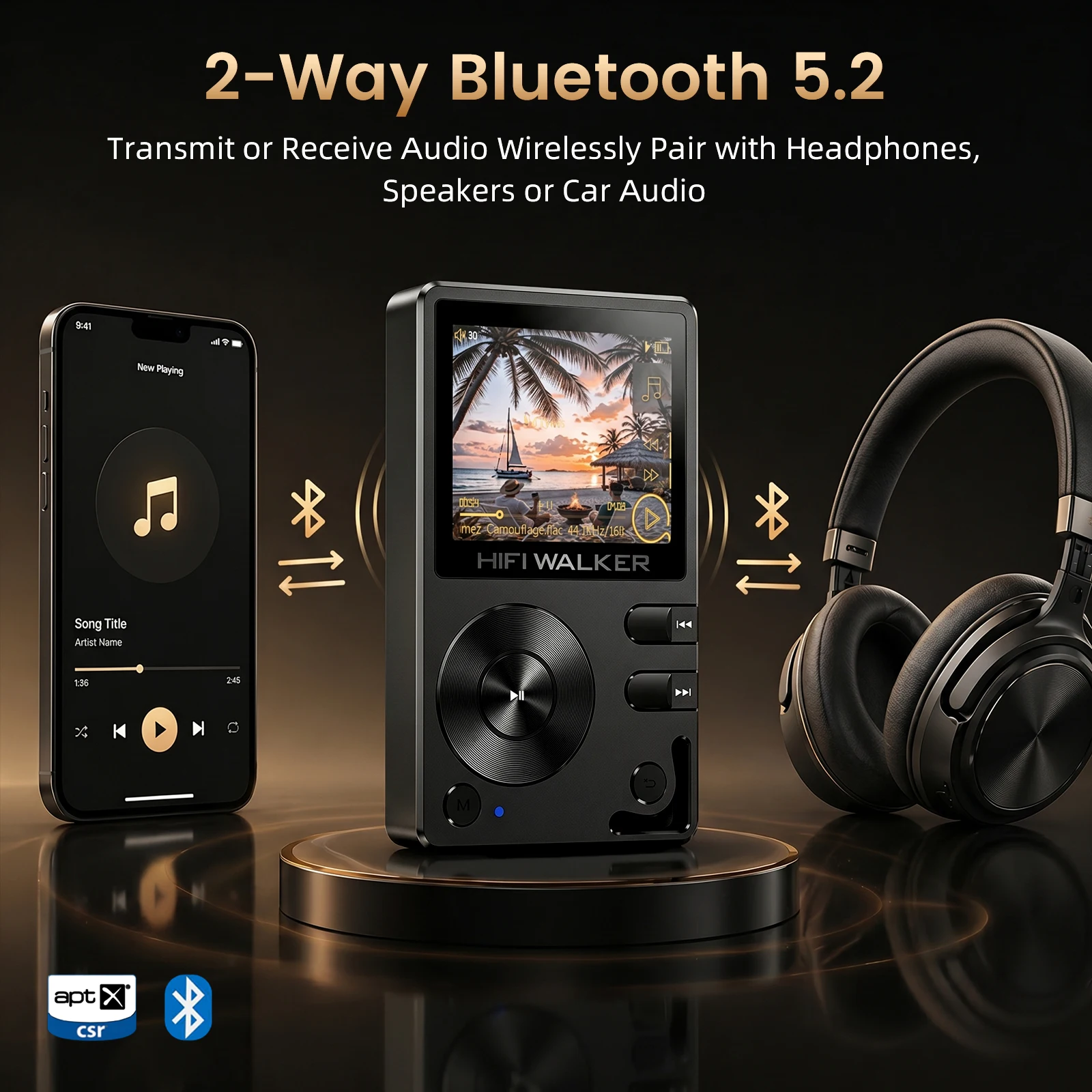 مشغل موسيقى DAP HIFI، بلوتوث 5 - مراجعة Audio Music Offline وسعره
