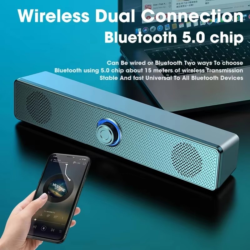 مكبر صوت موسيقي للكمبيوتر سلكي - مراجعة Audio Music Player Pc وسعره