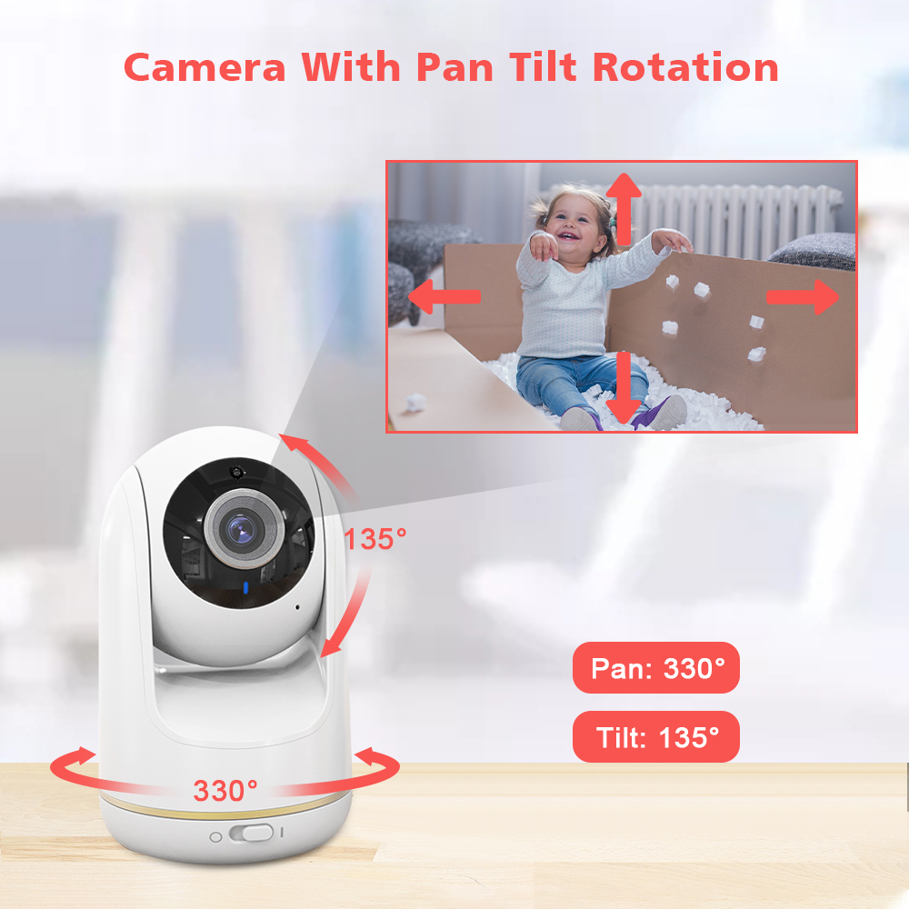 VB803 جهاز مراقبة الطفل 5 بوصة - مراجعة Audio Music To Video وسعره