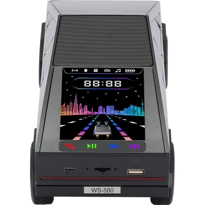 مكبر صوت بلوتوث طراز WS-580 بت - مراجعة Audio Music Offline وسعره