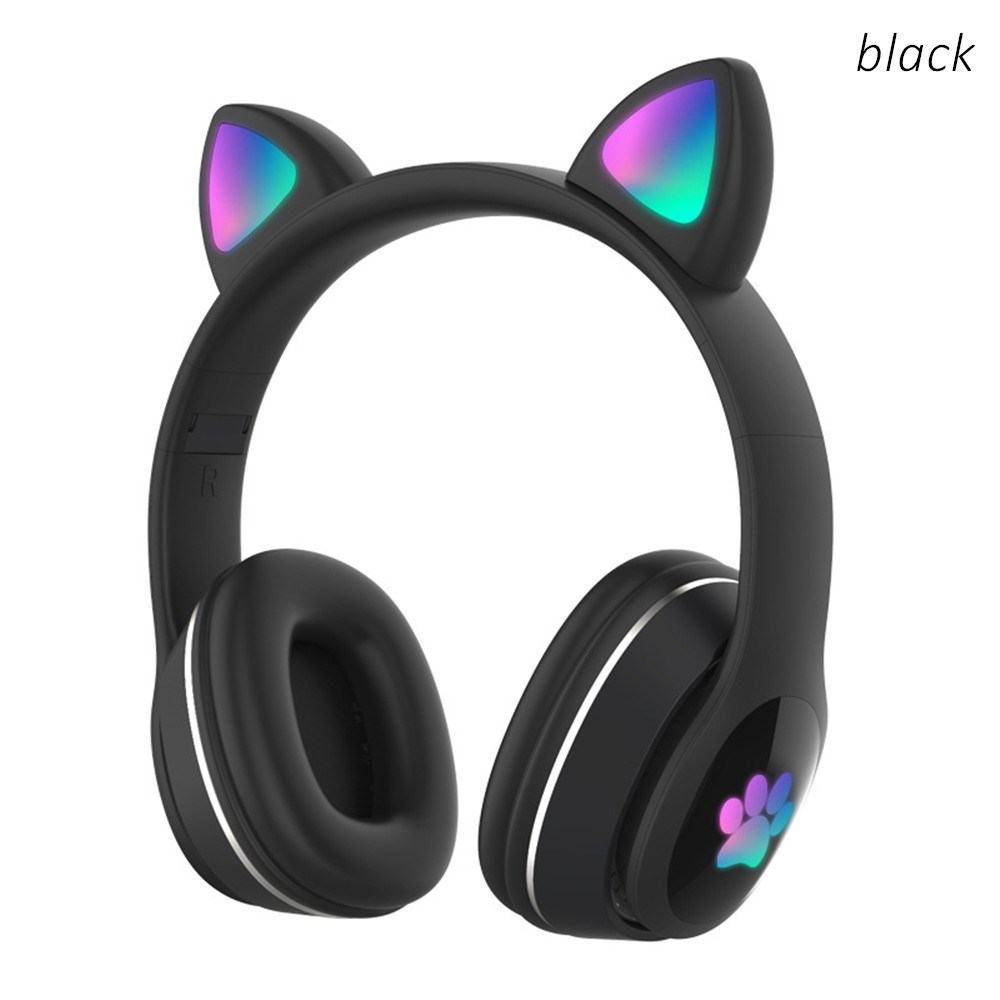 لطيف القط LED سماعات لاسلكية س - مراجعة Audio Music Kids وسعره