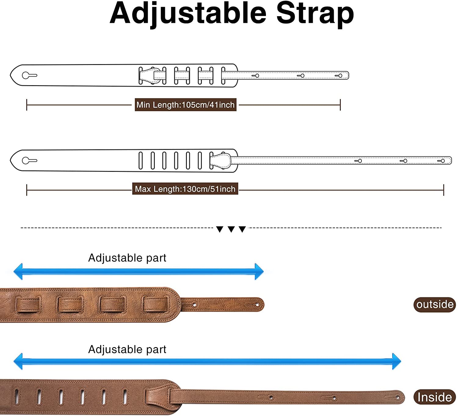 حزام جيتار Lekato Bass من الجل - مراجعة Guitar Strap Padded وسعره